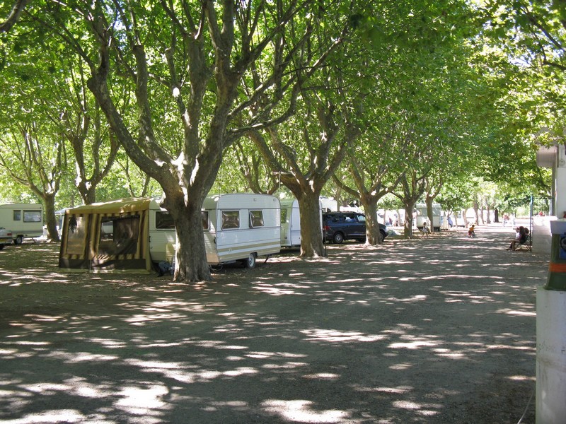 Camping pitches at La Plage de l'Orb